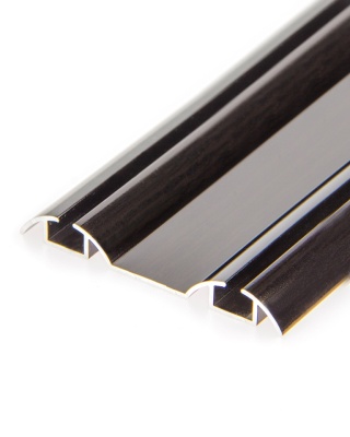 6.ПАРТНЕР Направляющая нижн. двухполоз., венге темный глянец (5,8м)